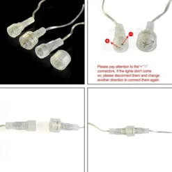 2x 8 Tubes Christmas Meteor Shower Icicle String Lights -Christmas Decorations Store 2 Packs Christmas Meteor Shower Icicle String Lights 5 result 600x600 1