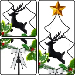 2pcs Christmas Tree Outdoor Solar Stake Lights -Christmas Decorations Store 2 Packs Christmas Solar Stake Lights Christmas Tree 5 result 600x600 1