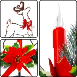 2pcs Christmas Reindeer Solar Stake Lights Outdoor -Christmas Decorations Store 2 Packs Christmas Solar Stake Lights Reindeer 5 result 600x600 1