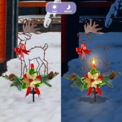 2pcs Christmas Reindeer Solar Stake Lights Outdoor -Christmas Decorations Store 2 Packs Christmas Solar Stake Lights Reindeer 6 result 600x600 1