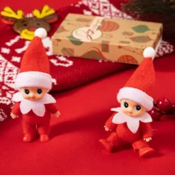 2pcs Plush Christmas Elf Doll