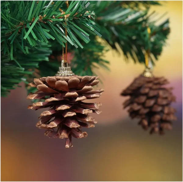36pcs Real Pine Cone Christmas Ornaments 6 36pcs Real Pine Cone Christmas Ornaments - Image 4