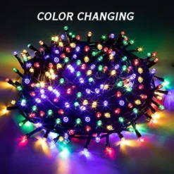 200 LED Color Changing LED String Lights -Christmas Decorations Store 200 Color Changing LED Christmas String Lights 3 600x600 1