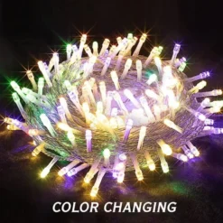 200 LED Color Changing LED String Lights -Christmas Decorations Store 200 Color Changing LED Christmas String Lights 4 600x600 1