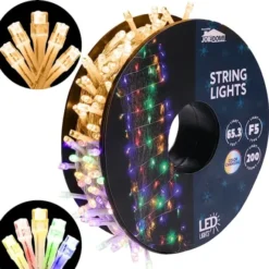 200 LED Color Changing LED String Lights -Christmas Decorations Store 200 Color Changing LED Christmas String Lights 5 600x600 1