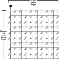 2x100 Warm White Christmas Net Lights 4x4ft 10 2x100 Warm White Christmas Net Lights 4x4ft -Christmas Decorations Store 200 Incandescent Warm White Christmas Net Lights 1 600x685 1