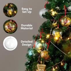 20Pcs Clear Plastic Ball Ornaments 2.76in -Christmas Decorations Store 20Pcs Clear Plastic Ball Ornaments 2 6 600x600 1