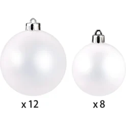 20pcs DIY Christmas Ball Ornaments Decorating Refill Kits -Christmas Decorations Store 20Pcs DIY Christmas Ornaments 2