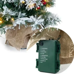 Pre Lit Snow Flocked Christmas Tree Tabletop 20in -Christmas Decorations Store 22 Snow Flocked Prelit Table top Christmas Tree 6 result 600x590 1