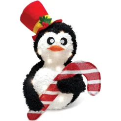 LED Collapsible Penguin Christmas Decorations 22in -Christmas Decorations Store 22in Penguin Christmas Yard Lights 1