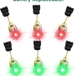 24pcs Christmas Light Up Beard Ornaments -Christmas Decorations Store 24 Piece Beard Ornaments 3 result 600x645 1