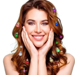 24pcs Christmas Light Up Beard Ornaments -Christmas Decorations Store 24 Piece Beard Ornaments 5 result 600x645 1