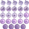 24pcs Lavender Christmas Ball Ornaments 3.15in -Christmas Decorations Store 24Pcs Basic Christmas Ball Ornaments 3.15in Lavender 5 600x613 1