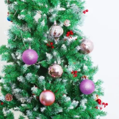 24pcs Lavender Christmas Ball Ornaments 3.15in 13 24pcs Lavender Christmas Ball Ornaments 3.15in -Christmas Decorations Store 24Pcs Basic Christmas Ball Ornaments 3.15in Lavender 7 600x600 1