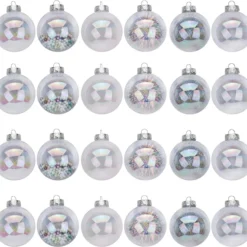 24pcs Shatterproof Clear Plastic Christmas Balls 9 24pcs Shatterproof Clear Plastic Christmas Balls -Christmas Decorations Store 24Pcs Chrome Plastic Clear Ball Ornaments with Filling 3 result 600x570 1