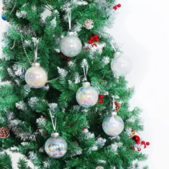 24pcs Shatterproof Clear Plastic Christmas Balls 12 24pcs Shatterproof Clear Plastic Christmas Balls -Christmas Decorations Store 24Pcs Chrome Plastic Clear Ball Ornaments with Filling 6 result 600x613 1
