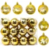 24pcs Gold Christmas Ball Ornaments With Glitters 1 24pcs Gold Christmas Ball Ornaments With Glitters -Christmas Decorations Store 24Pcs Gold Christmas Ornament with Glittering Painting 2 4 600x600 1