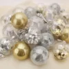 24pcs Gold Clear Plastic Christmas Ball Ornaments -Christmas Decorations Store 24Pcs Gold Plastic Clear Ball Ornaments with Filling 1 result 600x600 1