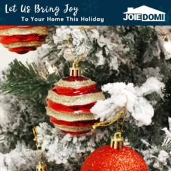 24pcs Red And Gold Christmas Ball Ornaments -Christmas Decorations Store 24pcs Red and Gold Christmas Ball Ornaments 4 600x600 1