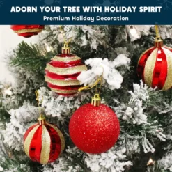 24pcs Red And Gold Christmas Ball Ornaments -Christmas Decorations Store 24pcs Red and Gold Christmas Ball Ornaments 7 600x600 1