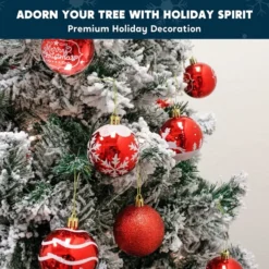 24pcs Red And White Christmas Ball Ornaments 10 24pcs Red And White Christmas Ball Ornaments -Christmas Decorations Store 24pcs Red and White Christmas Ball Ornaments 6 600x600 1