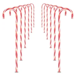 12pcs Thin Red Candy Cane Christmas Pathway Lights 28in 12 12pcs Thin Red Candy Cane Christmas Pathway Lights 28in -Christmas Decorations Store 28 Christmas Candy Cane Pathway Marker thin red 5 result 600x600 1