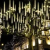 3x 8 Tubes (12in) Christmas Meteor Shower Rain Lights, Warm White -Christmas Decorations Store 288 LED Meteor Shower Rain Lights 8 Tubes 30cm Warm White 1 result 600x600 1
