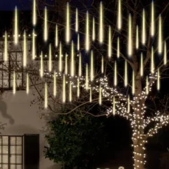 3x 8 Tubes (12in) Christmas Meteor Shower Rain Lights, Warm White 12 3x 8 Tubes (12in) Christmas Meteor Shower Rain Lights, Warm White -Christmas Decorations Store 288 LED Meteor Shower Rain Lights 8 Tubes 30cm Warm White 5 result 600x600 1