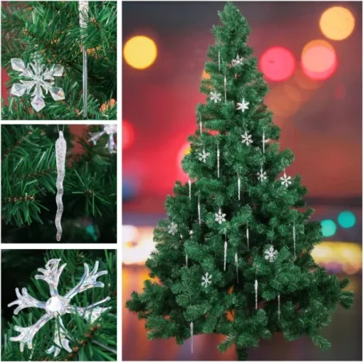 28pcs Glass Snowflake And Icicle Christmas Ornaments 2 28pcs Glass Snowflake And Icicle Christmas Ornaments -Christmas Decorations Store 28Pcs Glass Iridescent Snowflake and Icicle Ornaments 2 1 600x599 1