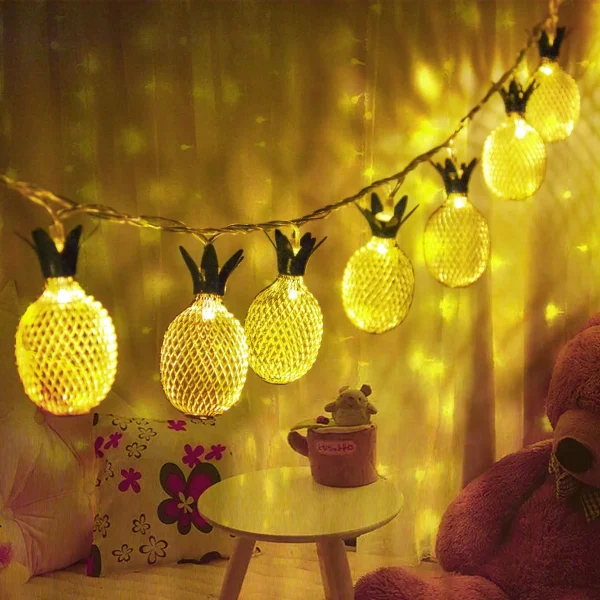 2x10 LED Pineapple Led Fairy String Lights 10ft 3 2x10 LED Pineapple Led Fairy String Lights 10ft