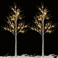 2pcs 96 LED White Birch Tree Decoration With Lights 6ft 13 2pcs 96 LED White Birch Tree Decoration With Lights 6ft -Christmas Decorations Store 2Pcs 96 LED White Birch Tree Decoration with Lights 6ft 1 600x600 1