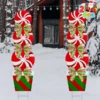 2pcs Outdoor Christmas Yard Signs With Stakes -Christmas Decorations Store 2Pcs Candy Yard Sign 1 result 600x600 1