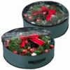 2Pcs Christmas Wreath Green Storage Bag With Clear Window -Christmas Decorations Store 2Pcs Christmas Wreath Green Storage Bag with Clear Window 1 600x600 1