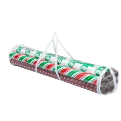 2Pcs Clear Gift Wrap Organizers Set(White) -Christmas Decorations Store 2Pcs Clear Gift Wrap Organizers SetWhite 3 1 600x600 1