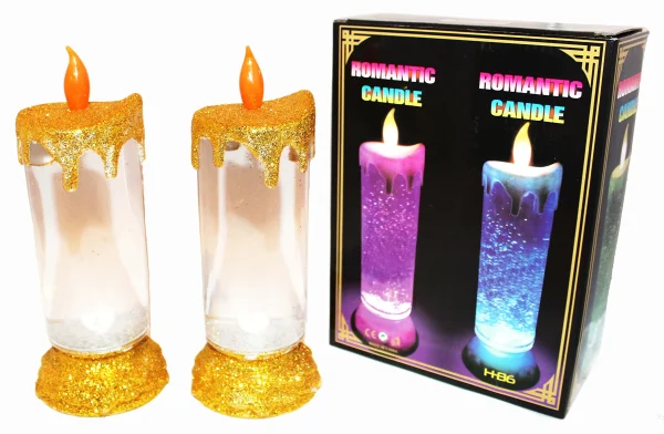 2pcs Flameless Led Candles With Glitter Swirls 8 2pcs Flameless Led Candles With Glitter Swirls - Image 6