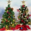 2pcs 50 LED Mini Tabletop Christmas Tree Prelit 24in -Christmas Decorations Store 2Pcs Prelit Tabletop Christmas Tree 24in 2 1 600x600 1