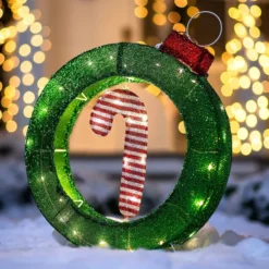 2ft LED Candy Cane Christmas Decoration