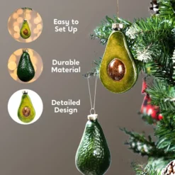 2pcs Avocado Christmas Tree Ornaments -Christmas Decorations Store 2pcs Avocado Christmas Tree Ornaments 5 结果 600x600 1
