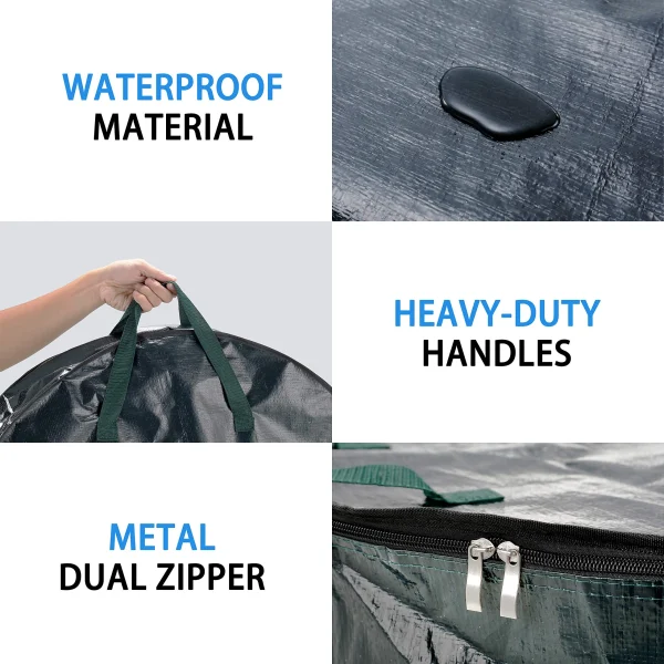 2pcs Christmas Wreath Storage Bags Container 4 2pcs Christmas Wreath Storage Bags Container - Image 2