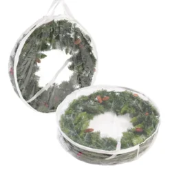 2pcs Christmas Wreath Storage Container 30in -Christmas Decorations Store 2pcs Christmas Wreath Storage Container 30in 6 600x703 1
