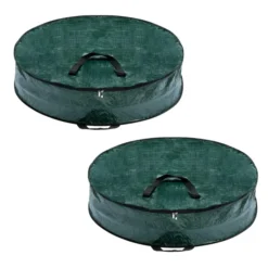 2pcs Green Christmas Wreath Storage Bags 36in -Christmas Decorations Store 2pcs Green Christmas Wreath Storage Bags 36in 2 1 600x600 1