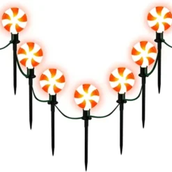 2x7 Christmas Lollipop Pathway String Lights -Christmas Decorations Store 2x7 Christmas Lollipop Pathway String Lights 6 600x562 1