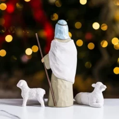 3pcs Shepherd And Stable Sheep Resin Nativity Figurine -Christmas Decorations Store 3 PCS Christmas Decoration Shepherd and Stable Sheep Animals Resin Nativity Figurines 6 result 600x400 1