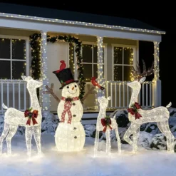 3pcs LED Christmas Reindeer Decorations -Christmas Decorations Store 3 Pcs Christmas Reindeers LED Yard Lights 2 1 600x559 1