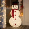 160 LED 3D Collapsible Snowman Yard Decoration Lighted -Christmas Decorations Store 3.8ft LED Yard Lights Collapsible Snowman with Top Hat 2 600x600 1