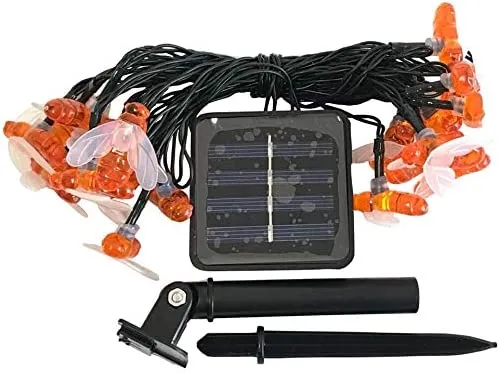 30 LED Honey Bees Fairy String Lights Warm White 21ft 5 30 LED Honey Bees Fairy String Lights Warm White 21ft - Image 3