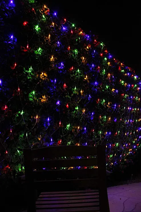 300 LED Multicolor Christmas Net Lights 6.5x15ft 5 300 LED Multicolor Christmas Net Lights 6.5x15ft - Image 3