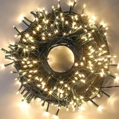300 LED Multicolor String Lights 108.6ft 12 300 LED Multicolor String Lights 108.6ft -Christmas Decorations Store 300 LED Green Wire String Lights 108 9 600x600 1