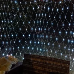 300 LED Pure White Led Net Lights 6.5x15ft -Christmas Decorations Store 300 LED Net Lights Pure White 4 600x451 1