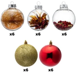 30pcs Red And Gold Silver Christmas Ball Ornaments -Christmas Decorations Store 30Pcs Assorted Style Ball Ornaments Red Gold 3 1 result 1024x1024 1 600x600 1